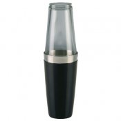 Bostonshaker Svart gummi / stål 83 cl
