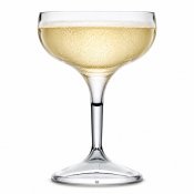 Tinto champagneglas coupe plast 25,5 cl