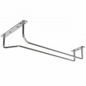 Glashängare i krom för upphängning 40 cm, 2-pack