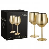 Vinglas guld 50 cl Oak & Steel 2 st