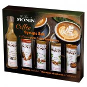 Kaffeset Monin syrups 5 x 5 cl