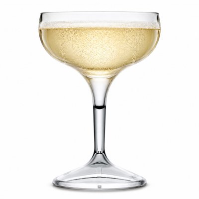 Tinto champagneglas coupe plast 25,5 cl