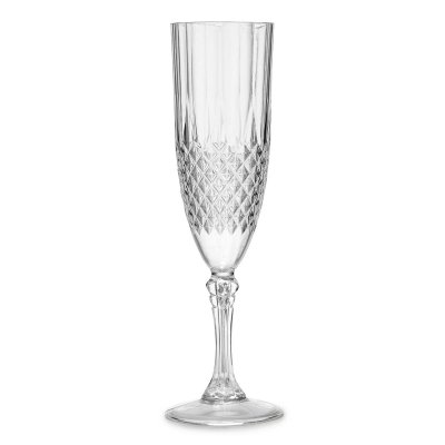 Champagneglas Crystal Effect i plast