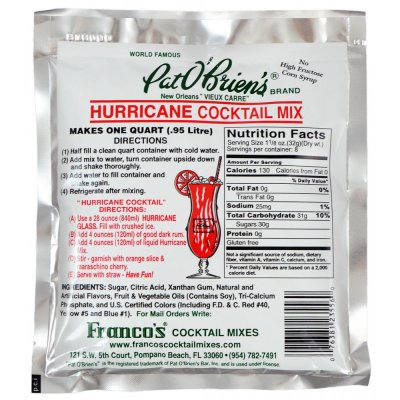 Pat O'Brien Hurricane Cocktail Mix