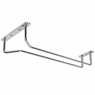 Glashängare i krom för upphängning 40 cm, 2-pack