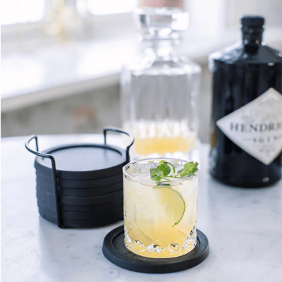 Glasunderlägg Greta i skiffer 8 st från DORRE