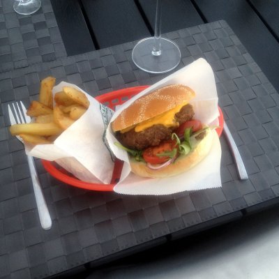 Hamburgerkorg röd Piazza