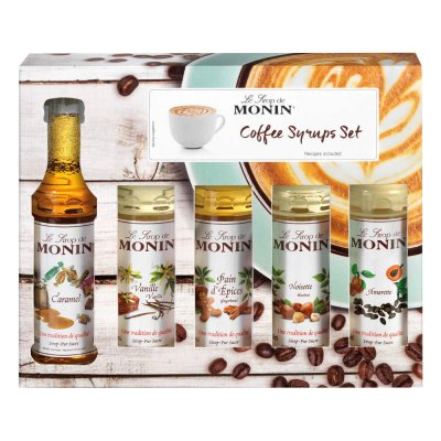 Kaffeset Monin syrups 5 x 5 cl