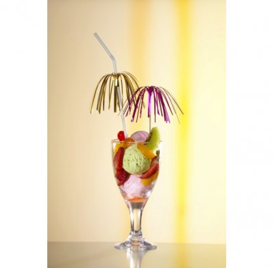 Partypinne Glitterpalm blandade färger 25 st