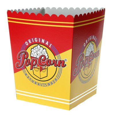 Biopaket stort Popcorn salt, Cola bägare m.m.