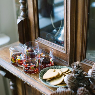 Santa Glöggmugg tomtefamiljen 4 st Dorre