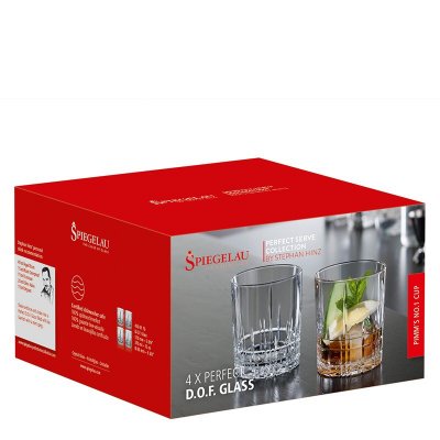 Perfect Serve D.O.F. whiskyglas 4 st Spiegelau box