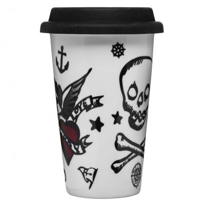 Tattoo Take Away mugg 25 cl silikonlock Sagaform