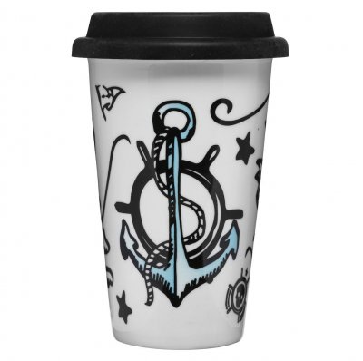 Tattoo Take Away mugg 25 cl silikonlock Sagaform