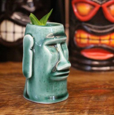 Tikimugg Moai Shotglas 7,5 cl keramik