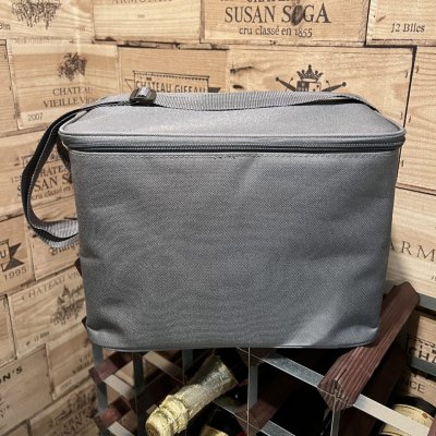 Väska för 6 st provningsglas Grå