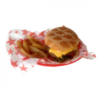 Wrappapper röda stjärnor 25 st