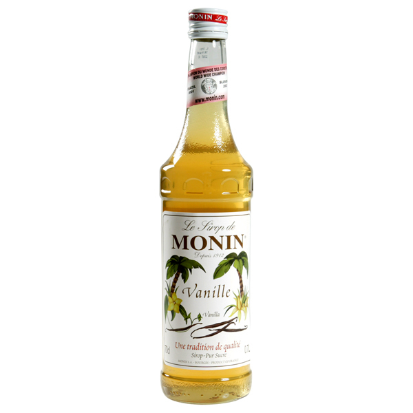 Flaska med vaniljsirap från Monin